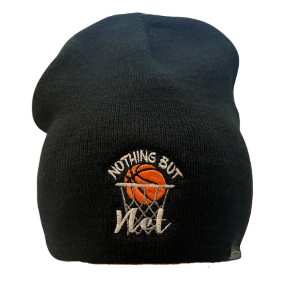 Nothing But Net Black Beanie NWOT - Picture 3 of 6